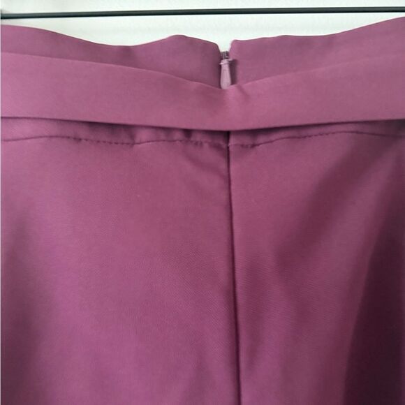 Torrid Cropped Trouser Pant with Waist Tie in Burgundy Size 16 - Picture 5 of 8